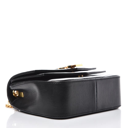 Saint Laurent Lambskin Matelasse Chevron Monogram Small Sulpice Bag Black 4 of 9