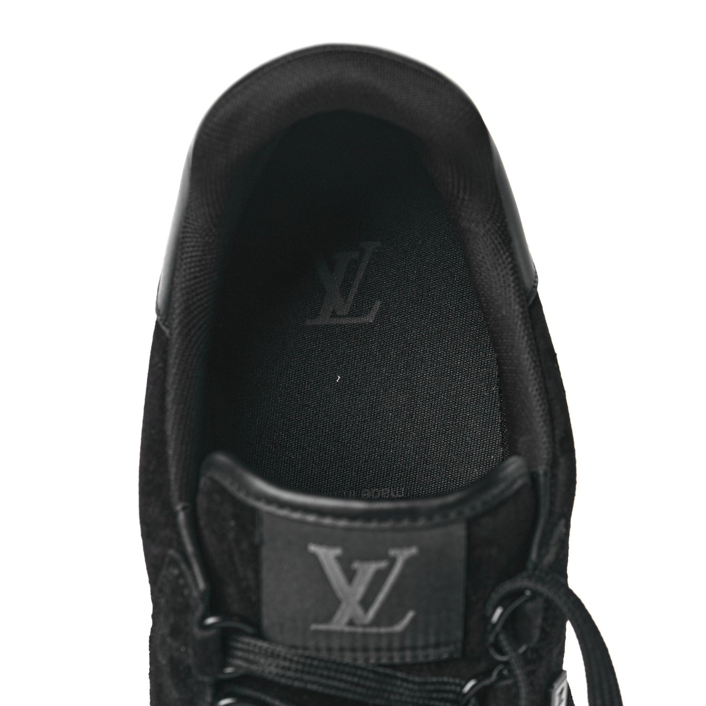 Suede Mens LV Trainer Sneakers 9.5 Black