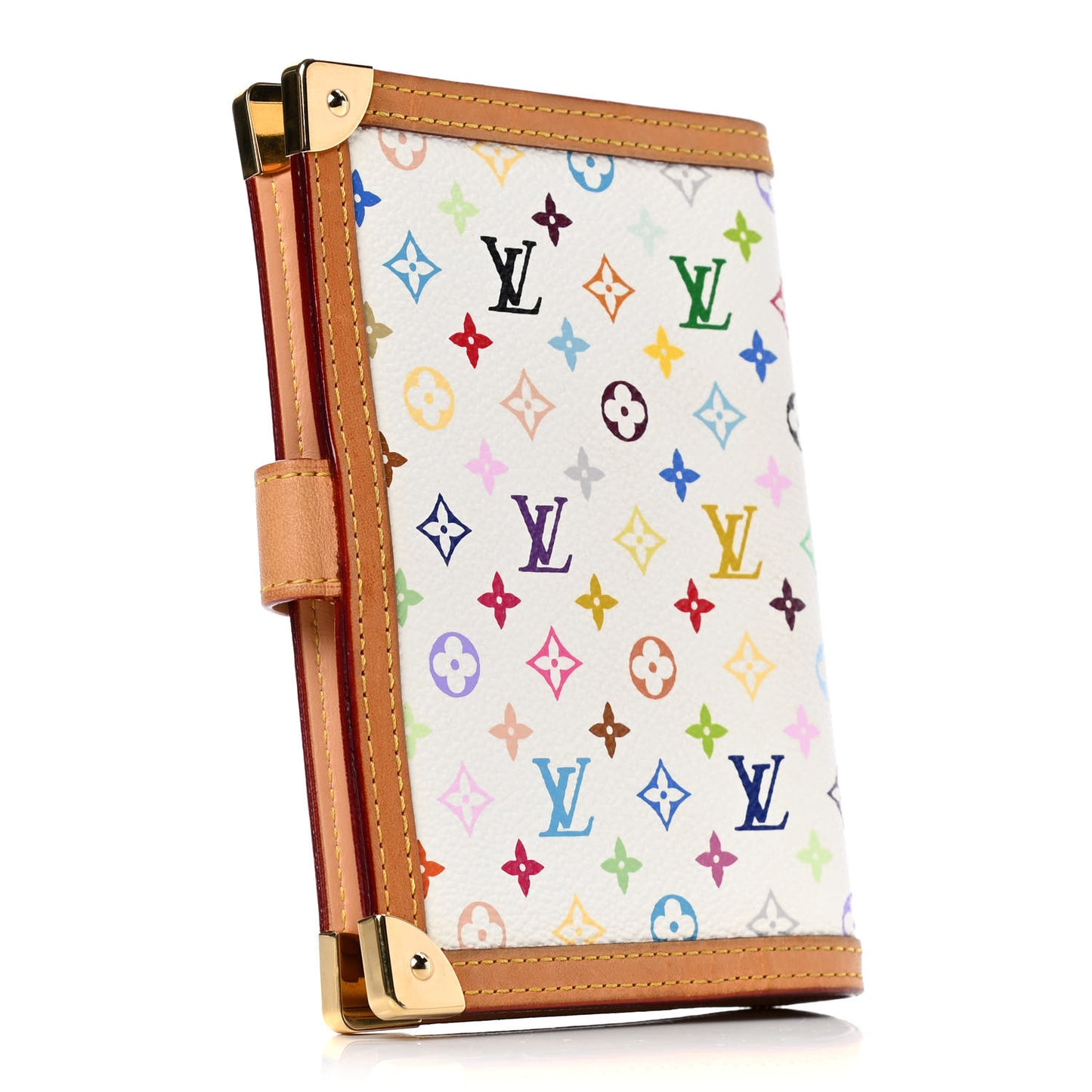 Monogram Multicolor Small Ring Agenda Cover White