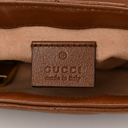 Gucci Azalea Calfskin Matelasse Diagonal Super Mini GG Marmont Shoulder Bag Cuir 6 of 10