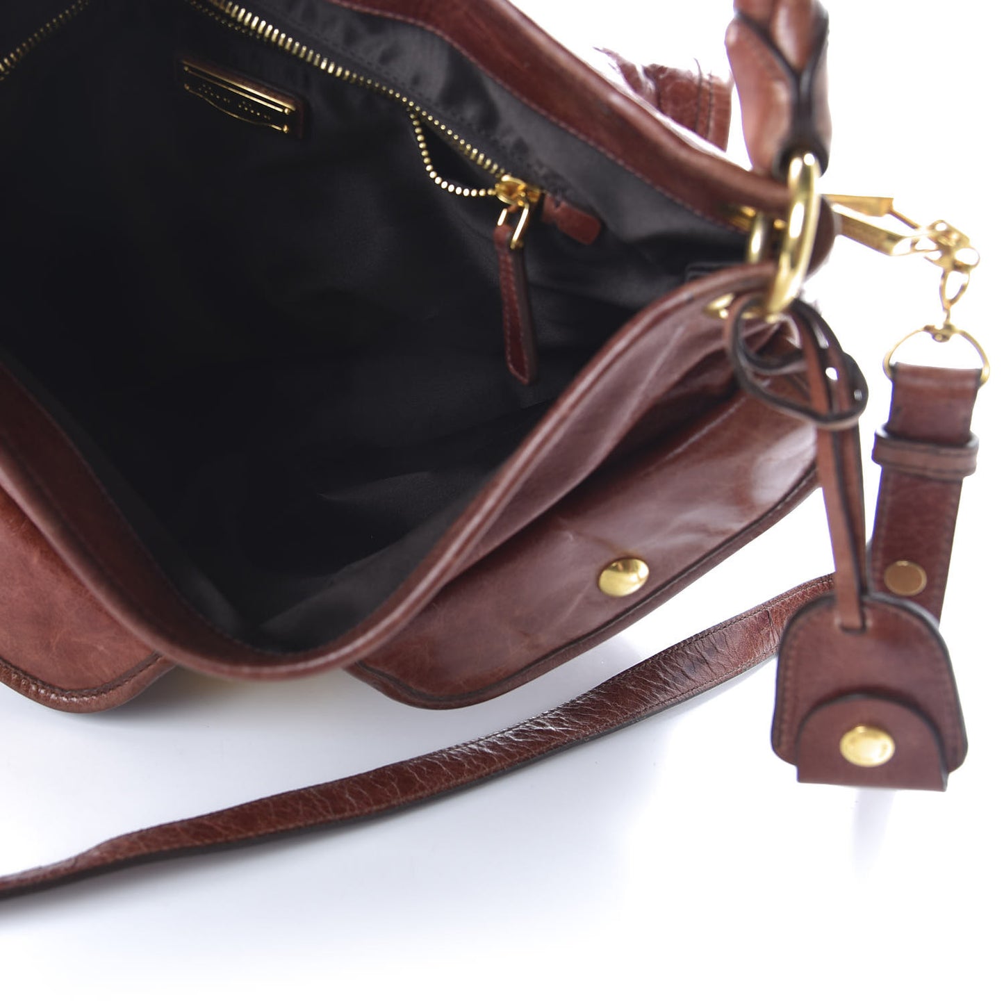Nappa Matelasse Coffer Hobo Brown