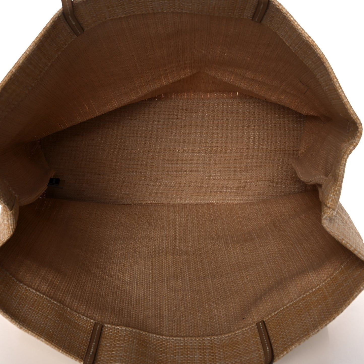 Raffia Logo Tote Naturale