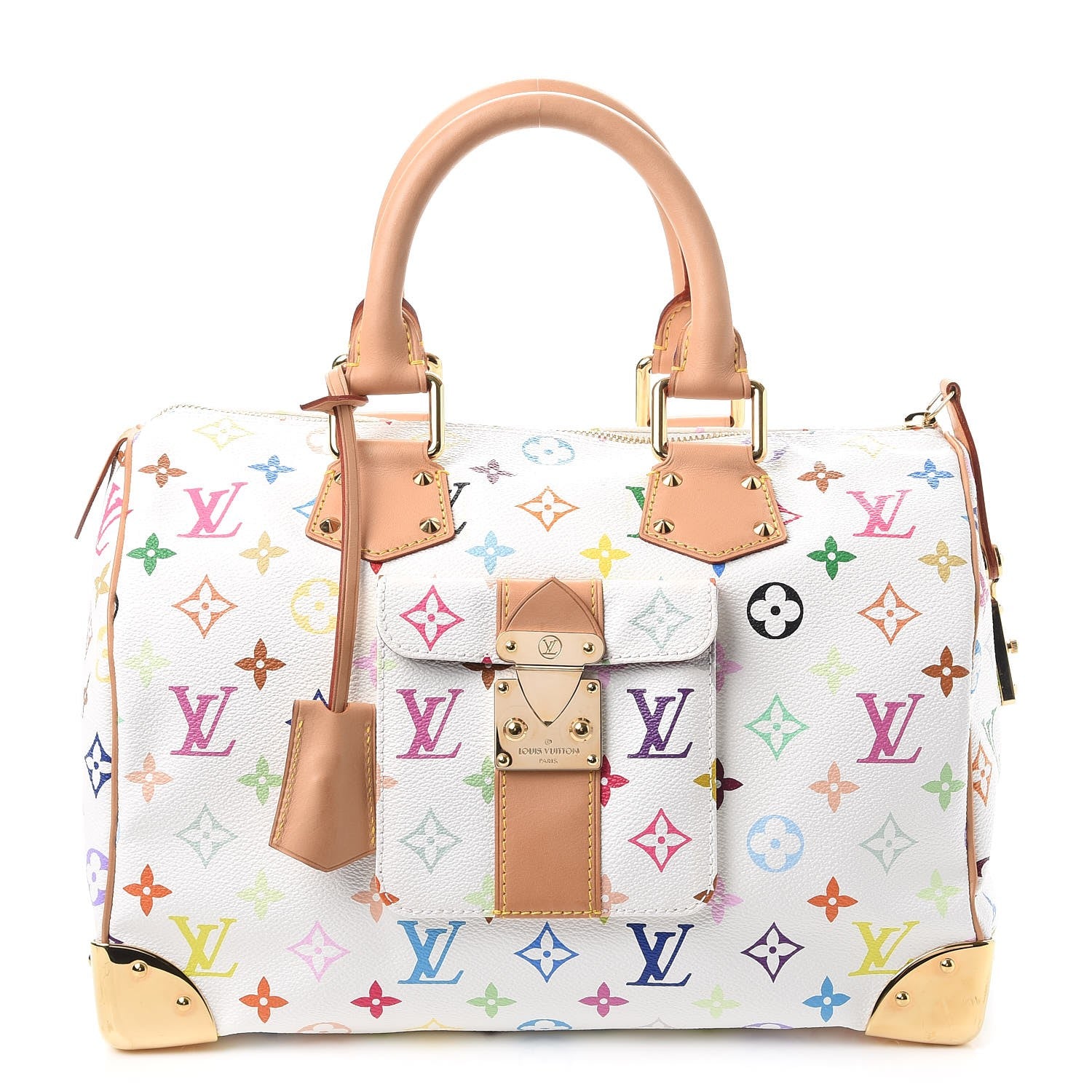 Louis Vuitton Monogram Multicolor Speedy 30 White 1 of 7