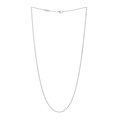 Van Cleef & Arpels 18K White Gold Trace Chain Necklace 50cm 3 of 7