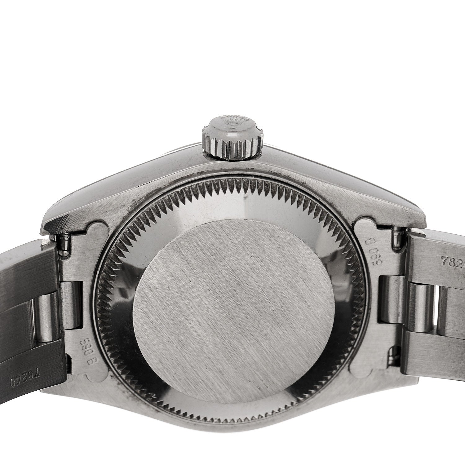 Rolex Stainless Steel 26mm Oyster Perpetual Date Watch Blue Roman 69160 4 of 4