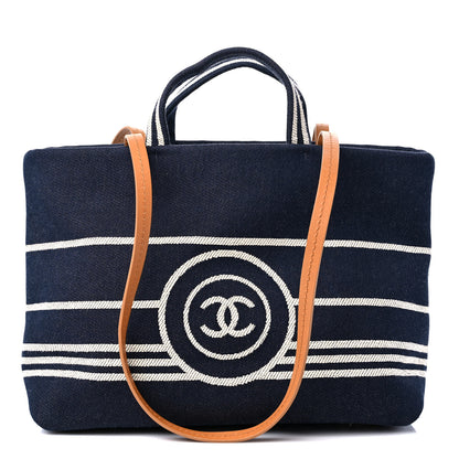 Chanel Denim Shopping Tote Blue 1 of 11