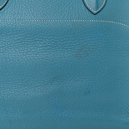 Hermes Taurillon Clemence Bolide 35 Bleu Jean 12 of 18