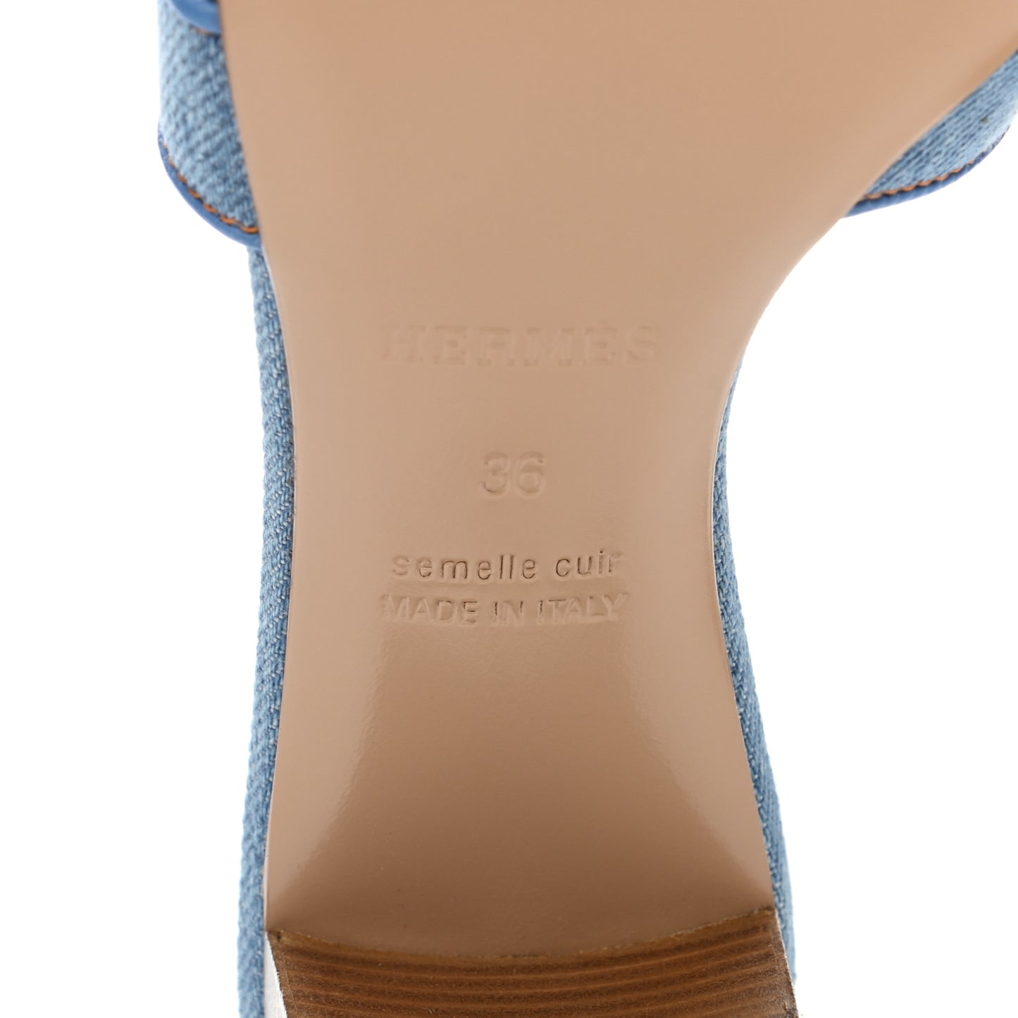 Denim Oasis Sandals 36 Bleu Clair