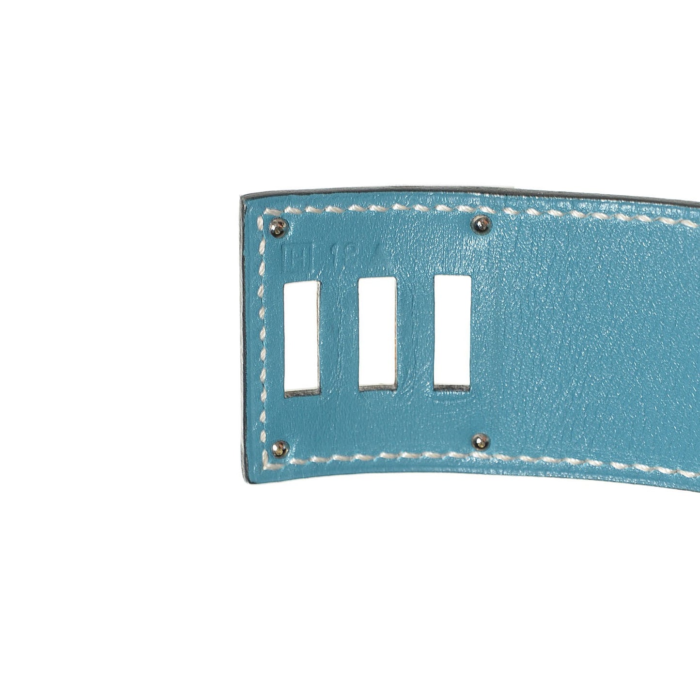 Veau Box Kelly Dog Bracelet Blue Jean