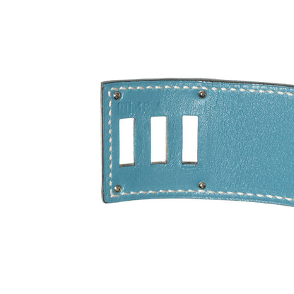 Hermes Veau Box Kelly Dog Bracelet Blue Jean 4 of 5
