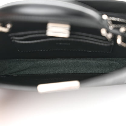 Fendi Calfskin Striped Texture FF Peekaboo I See U X Cross Satchel Black 5 of 10