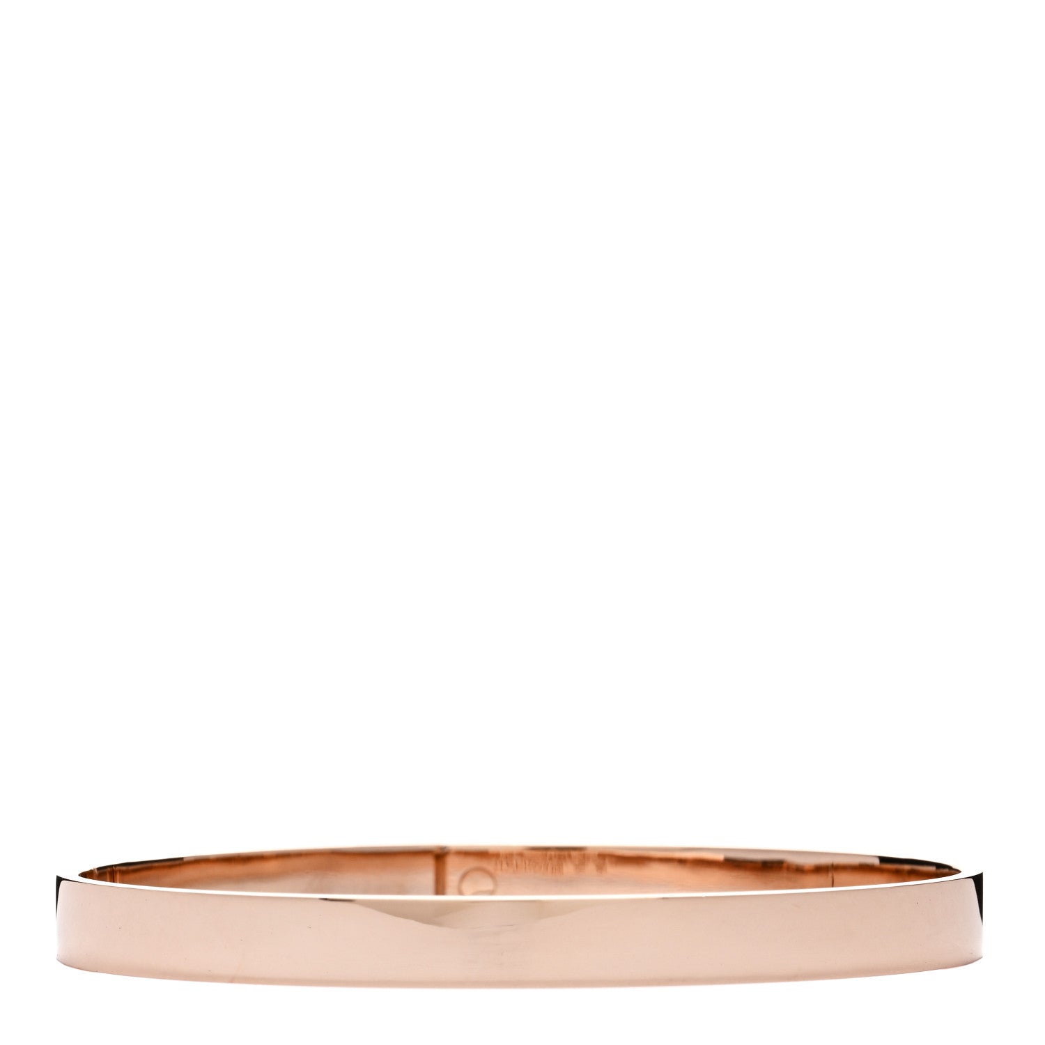 Hermes 18K Rose Gold Diamond PM Kelly Pave Bracelet SH 2 of 4