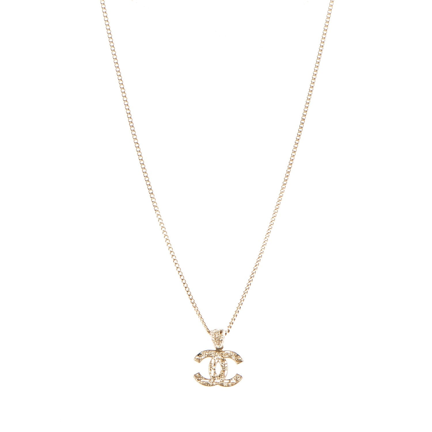 Chanel Timeless CC Necklace Gold 1 of 4
