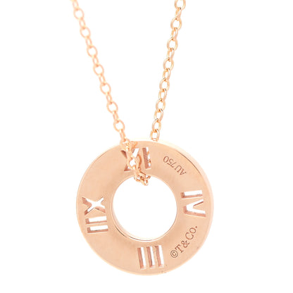 Tiffany 18K Rose Gold Diamond Atlas Pierced Pendant Necklace 6 of 6