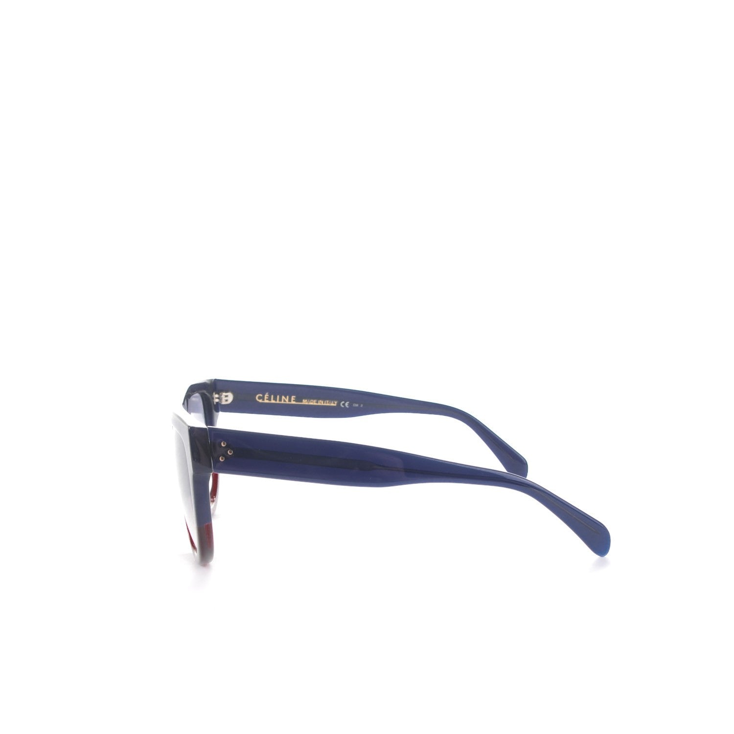 Celine Shadow Sunglasses 41026/S Blue Red 2 of 5