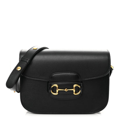 Gucci Azalea Calfskin Horsebit 1955 Shoulder Bag Black 1 of 13