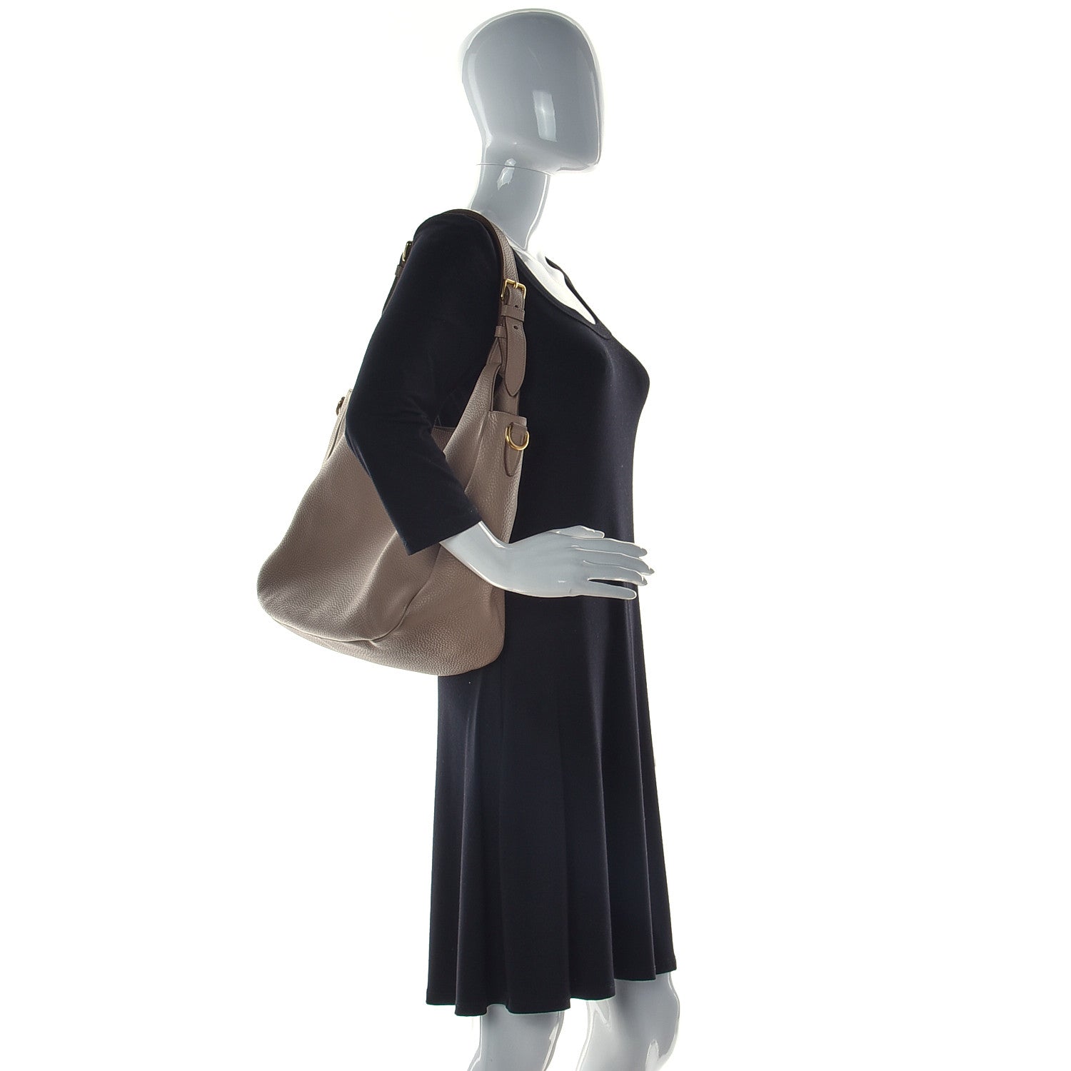 Prada Vitello Daino Hobo Cammeo 2 of 20