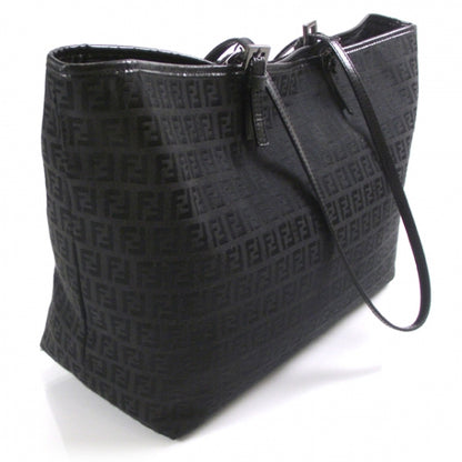Fendi Canvas Zucchino Shopper Tote Black 3 of 13