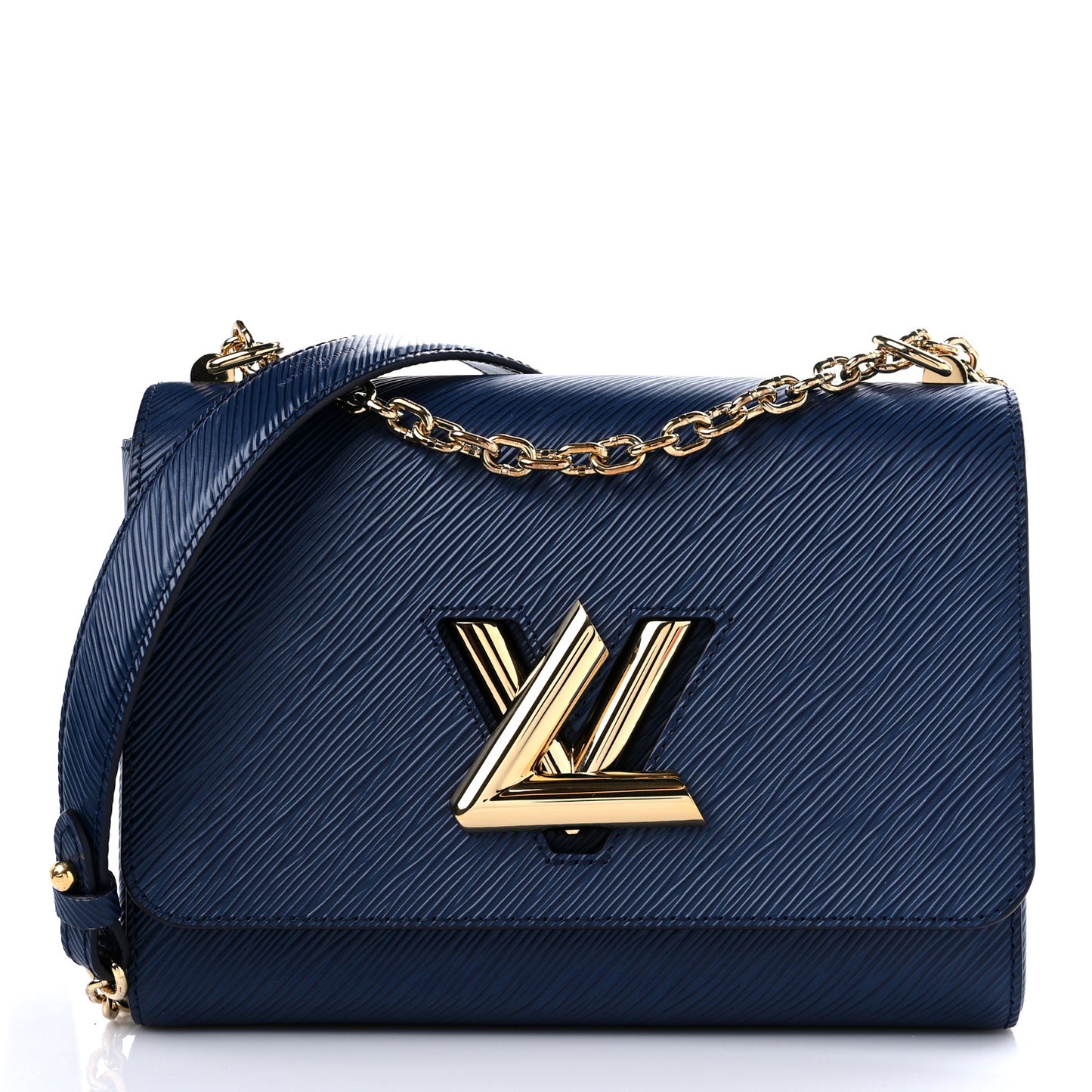 Epi Twist Shoulder Bag MM Indigo