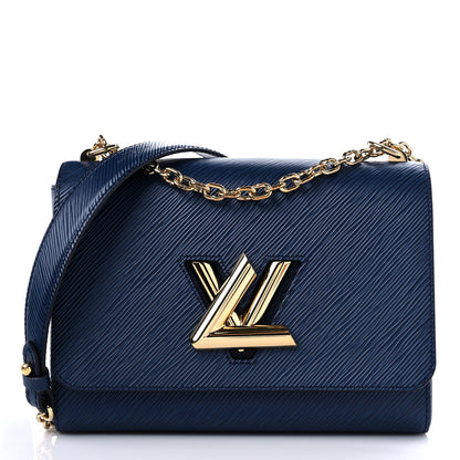 Louis Vuitton Epi Twist Shoulder Bag MM Indigo 2 of 8