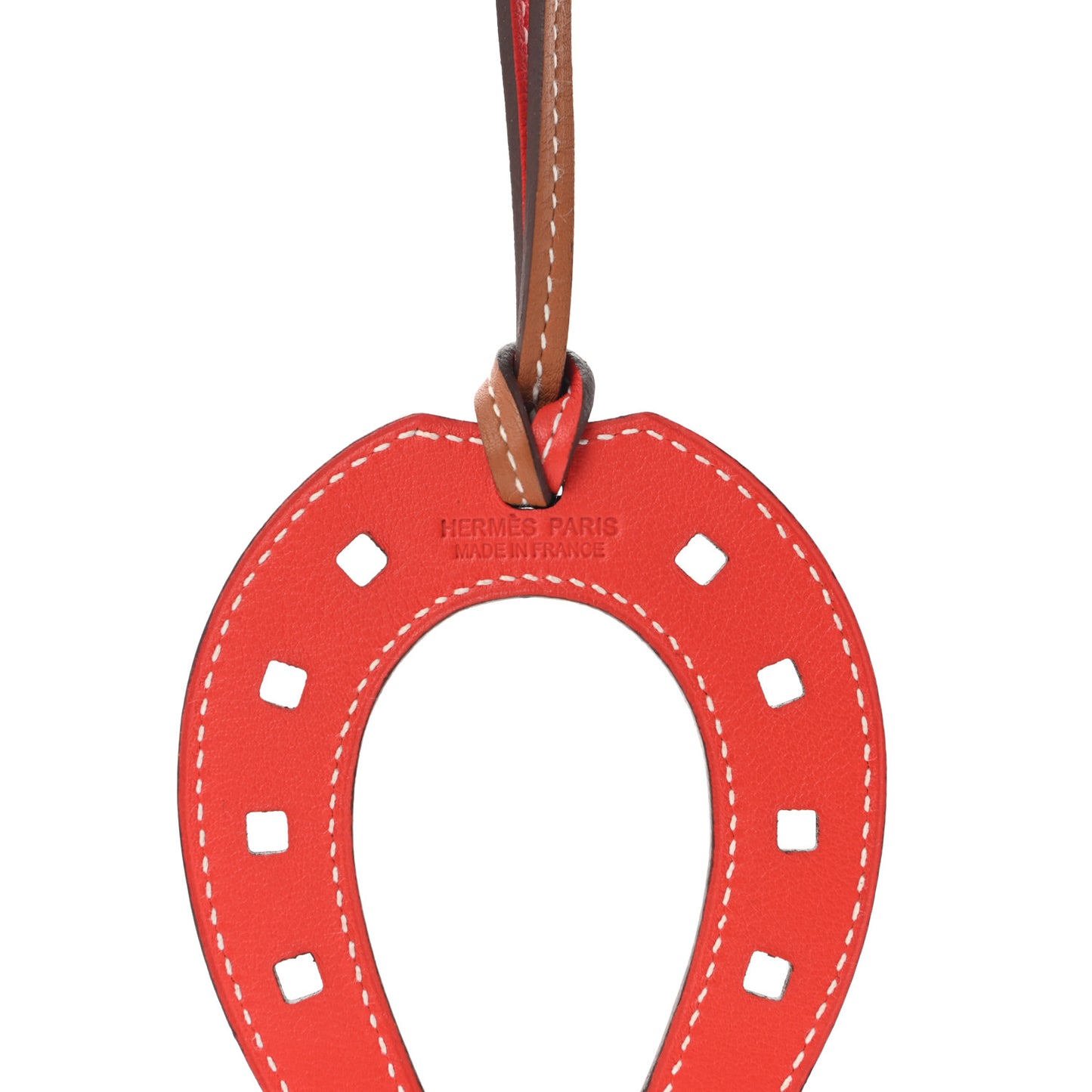 Swift Paddock Horseshoe Bag Charm Gold Capucine