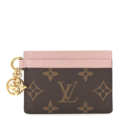 Louis Vuitton Monogram LV Charms Card Holder Rose Ballerine 1 of 6