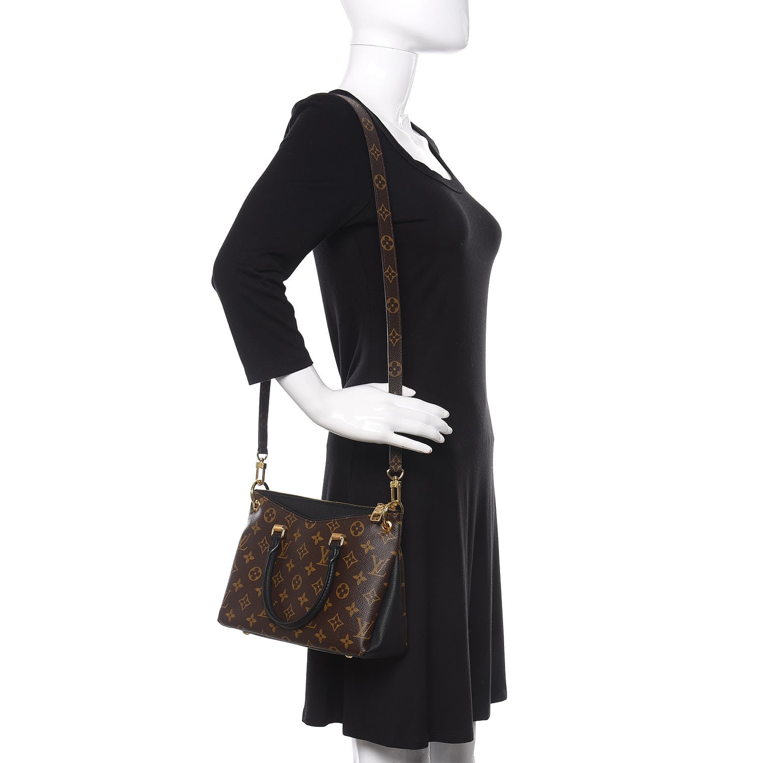 Louis Vuitton Monogram Pallas Full BB Black 2 of 9