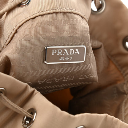 Prada Saffiano Tessuto Nylon Vela Bucket Wristlet Cammeo 6 of 11