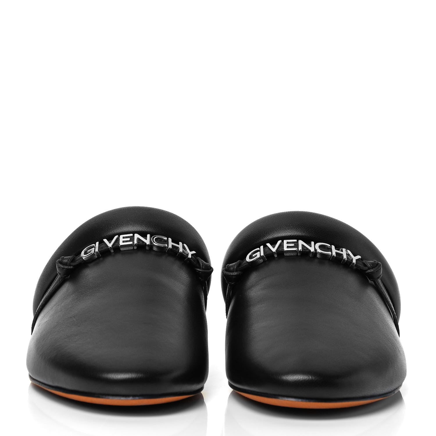 Givenchy Lambskin Elba Logo Mule Slippers 38 Black 2 of 9