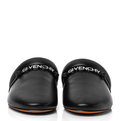 Givenchy Lambskin Elba Logo Mule Slippers 38 Black 2 of 9