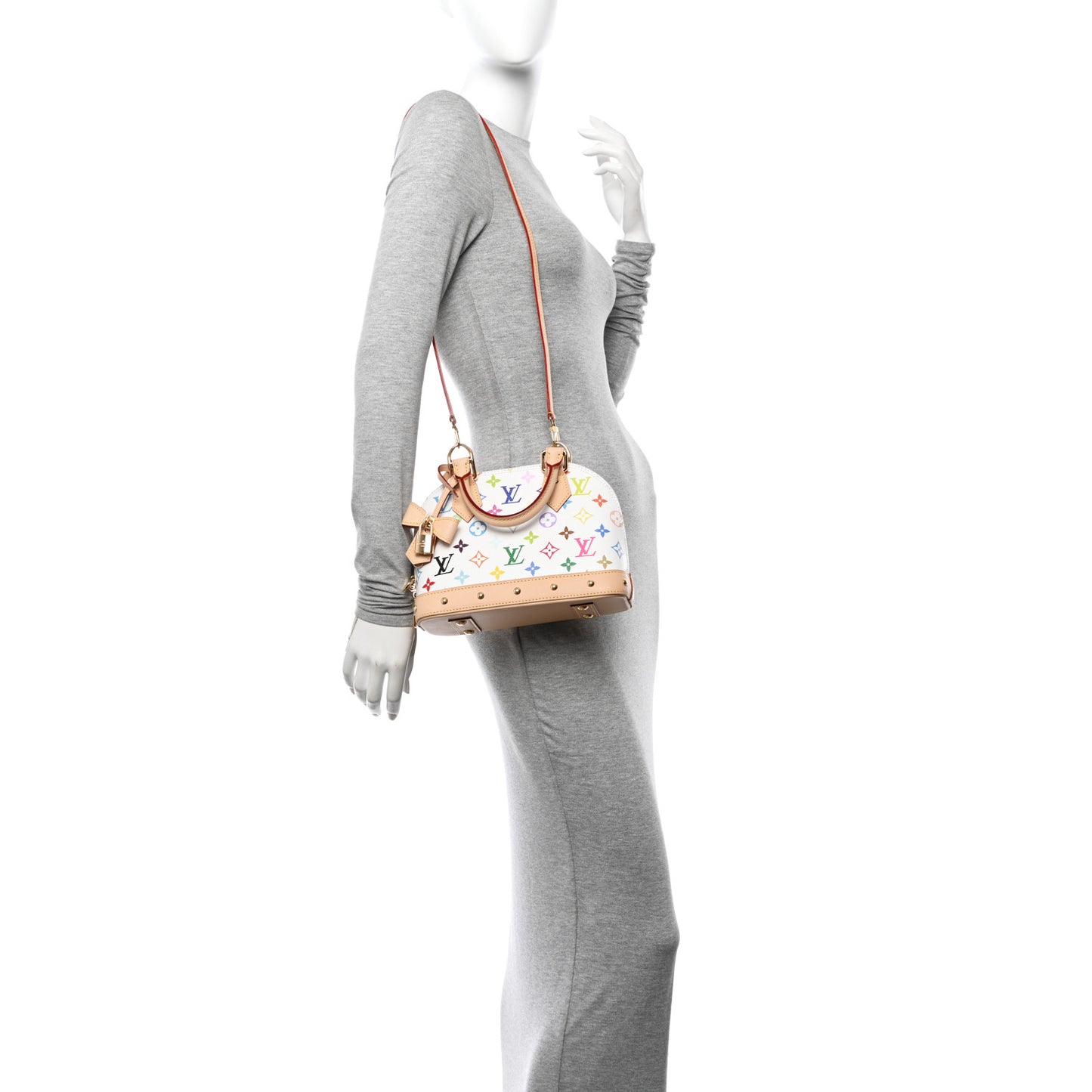 LV x TM Monogram Multicolor Alma BB White