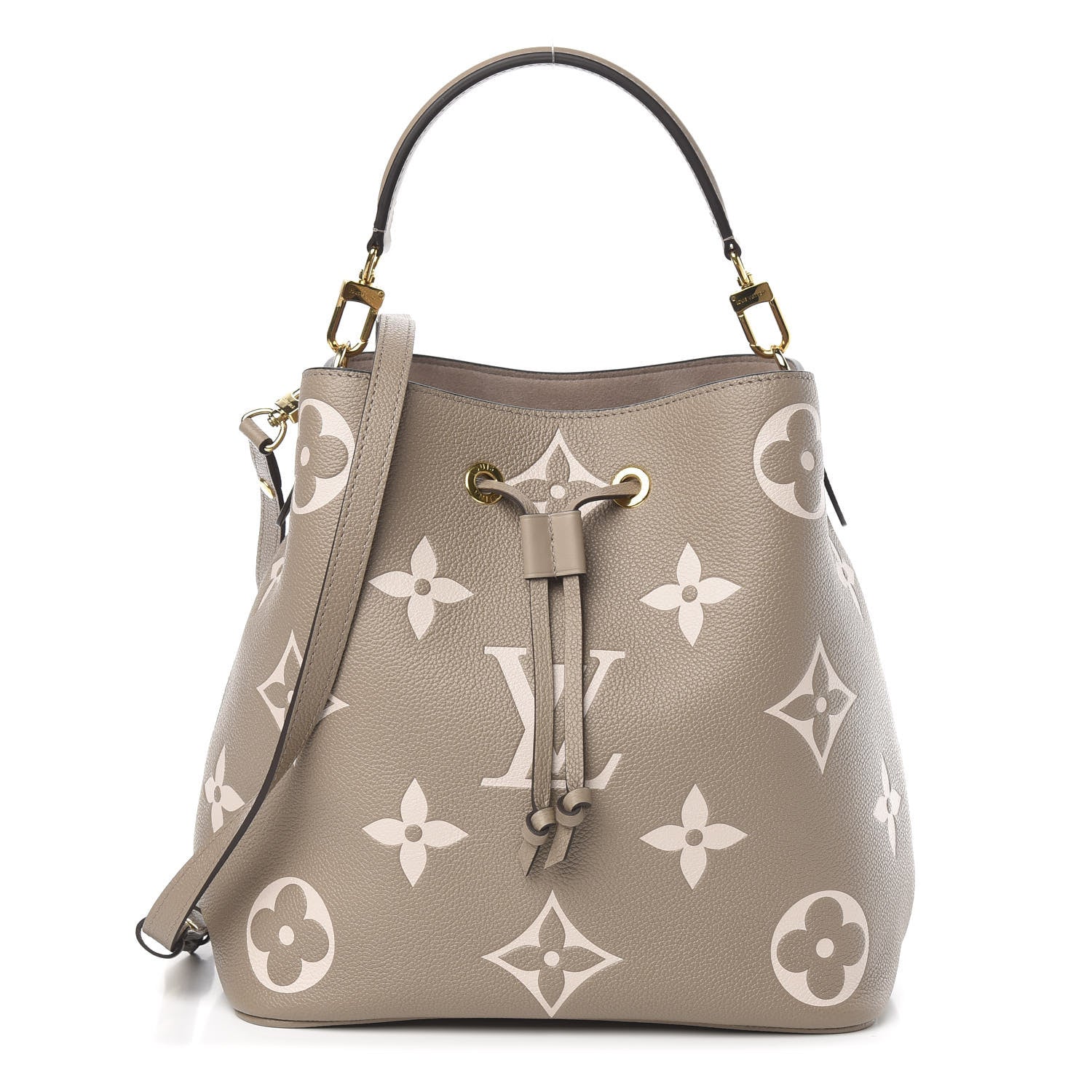 Louis Vuitton Empreinte Monogram Giant Neonoe MM Tourterelle Creme 2 of 10