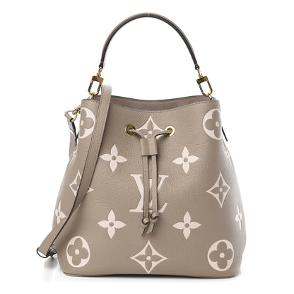 Louis Vuitton Empreinte Monogram Giant Neonoe MM Tourterelle Creme 2 of 10