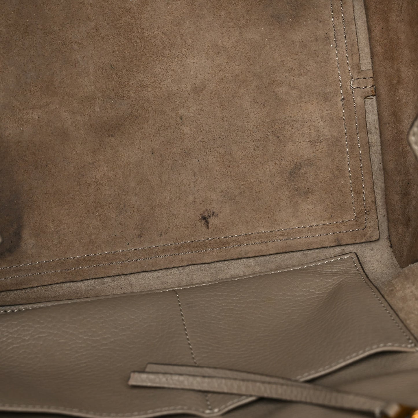 Crisped Calfskin Medium Tie Knot Tote Taupe