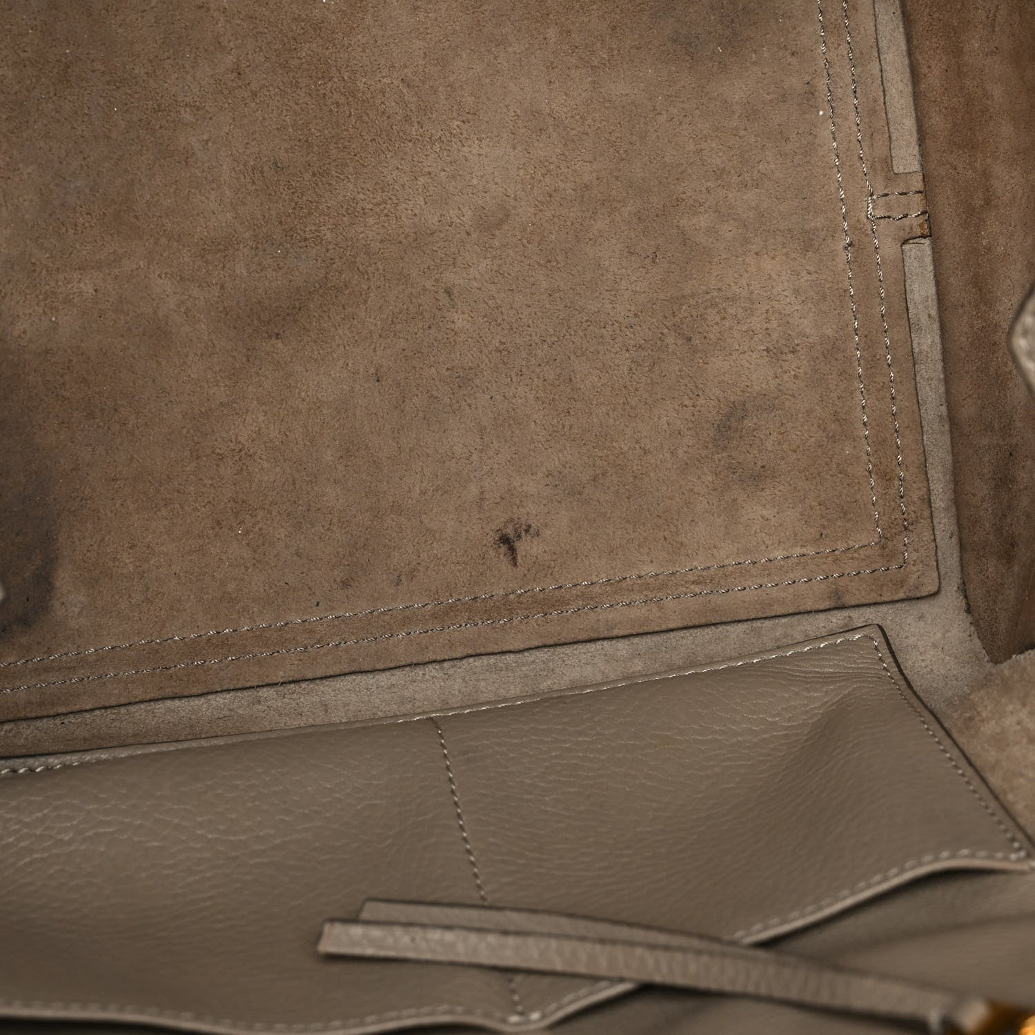 Celine Crisped Calfskin Medium Tie Knot Tote Taupe 16 of 24