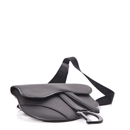 Christian Dior Ultra Matte Calfskin Saddle Belt Bag Black 4 of 10