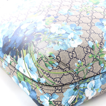 Gucci GG Supreme Monogram Blooms Medium Reversible Tote Beige Blue Navy 8 of 10