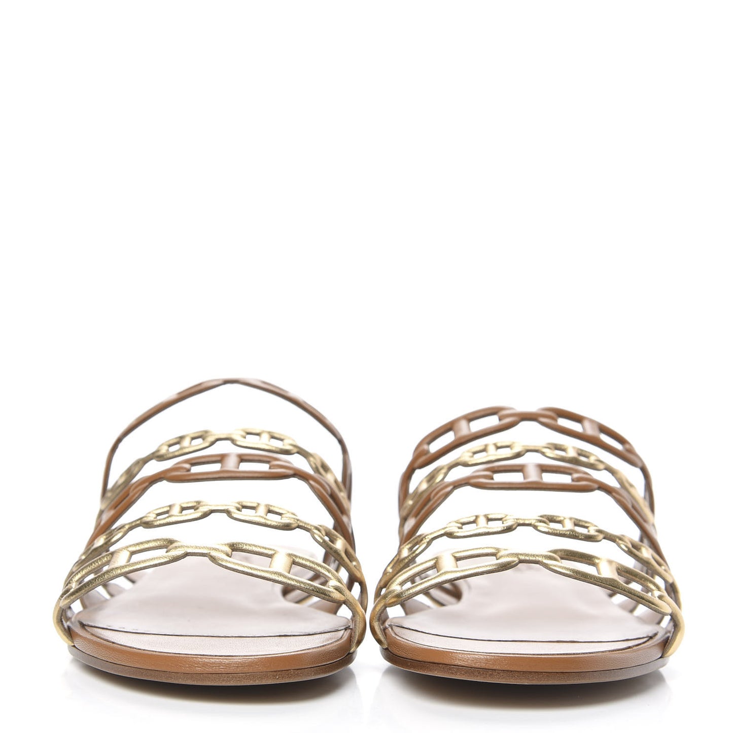 Nappa Thalassa Sandals 40 Beige Doré