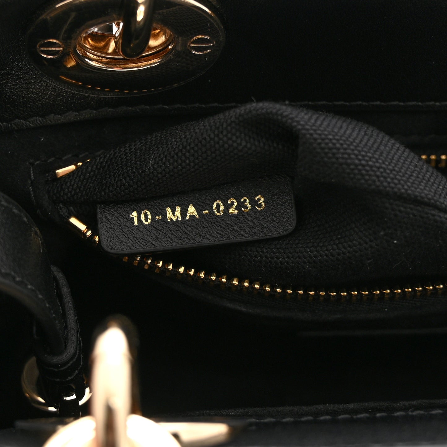 Calfskin Cannage Mini The Lady 95.22 Black