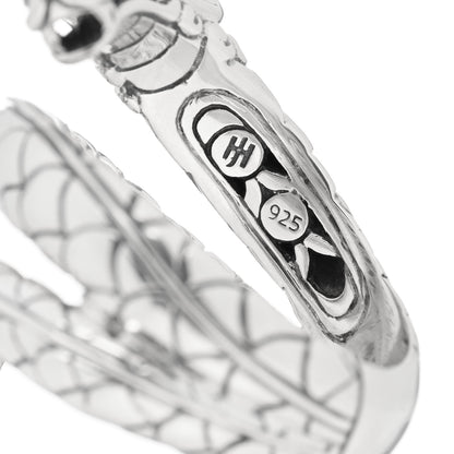 John Hardy Sterling Silver Blue Sapphire Naga Dragon Coil Ring 58 8.25 5 of 5
