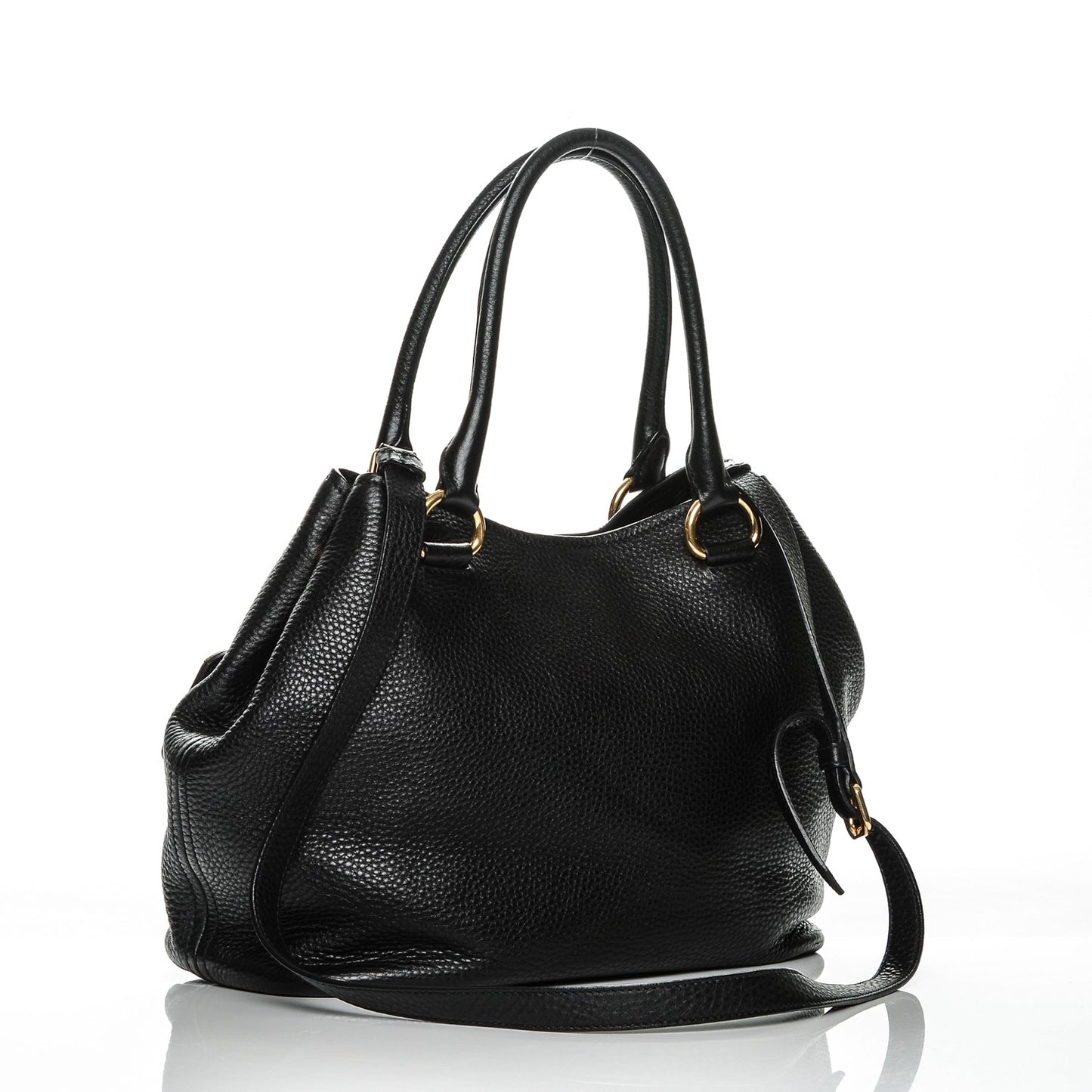 Vitello Daino Tote Nero Black