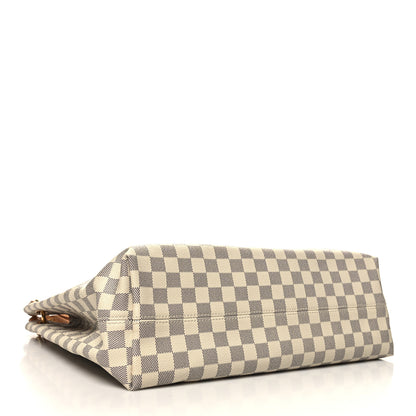 Louis Vuitton Damier Azur Graceful MM Rose Ballerine 4 of 11