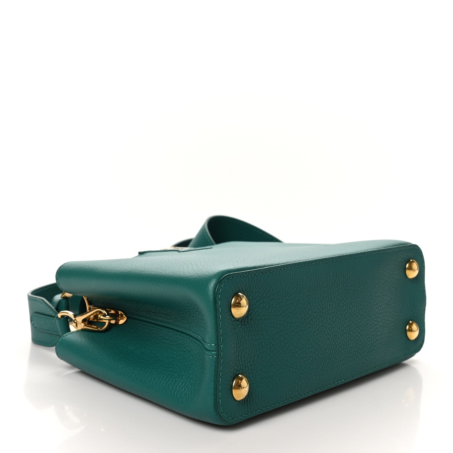 Louis Vuitton Taurillon Capucines BB Emerald 4 of 9