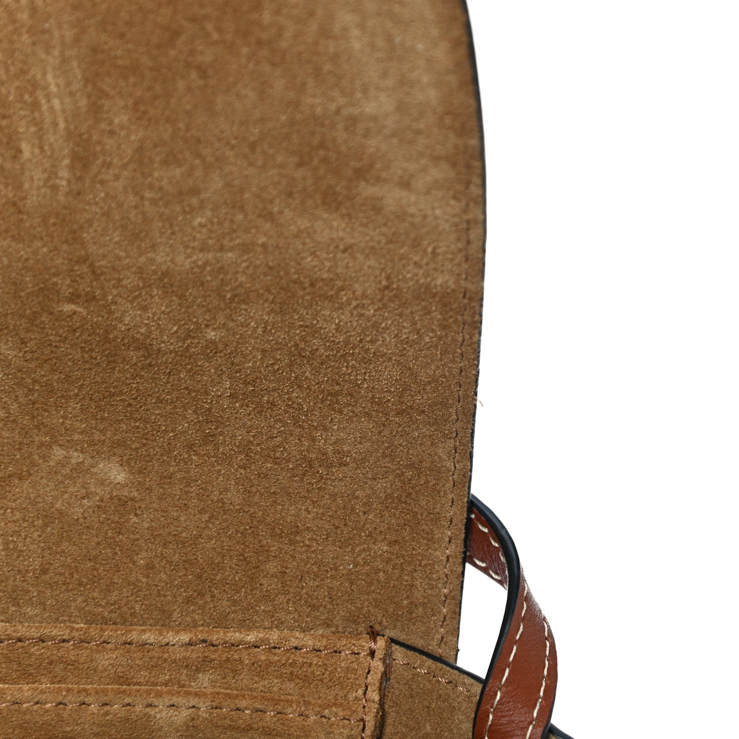 Loewe Grained Calfskin Mini Gate Crossbody Bag Caramel Pecan 10 of 16