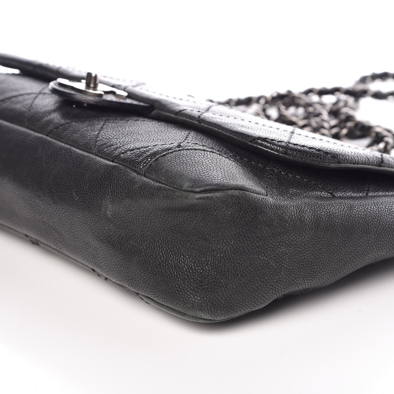 Chanel Caviar Quilted CC Single Flap Black 13 of 13