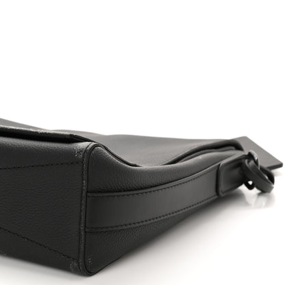 Louis Vuitton Calfskin Aerogram Messenger Black 9 of 11