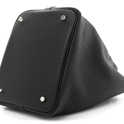 Hermes Taurillon Clemence Picotin Lock 22 MM Black 8 of 14