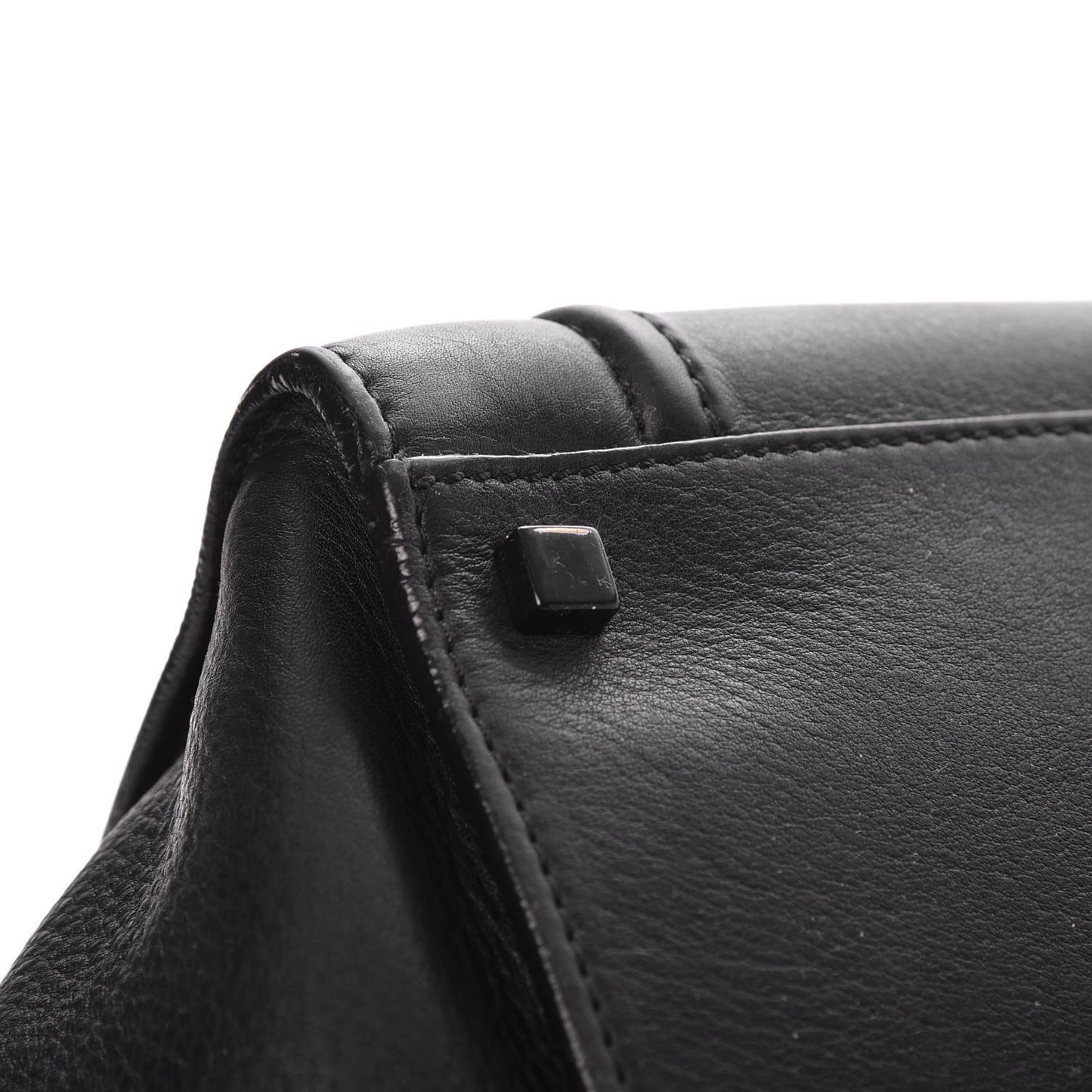 Supple Calfskin Medium Phantom Luggage Black