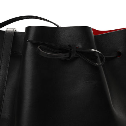 Mansur Gavriel Vegetable Tanned Calfskin Bucket Bag Black Flamma 8 of 13