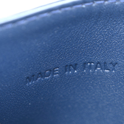 Christian Dior Supple Calfskin Cannage Caro Fresia Card Holder Navy 7 of 9
